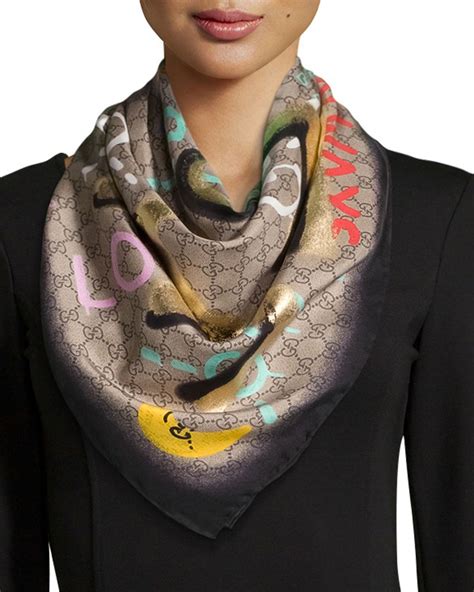 silk gucci scarf sale|Gucci silk scarf sale.